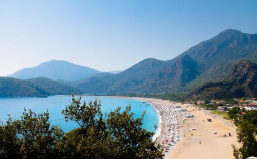 Strand bij Turkije