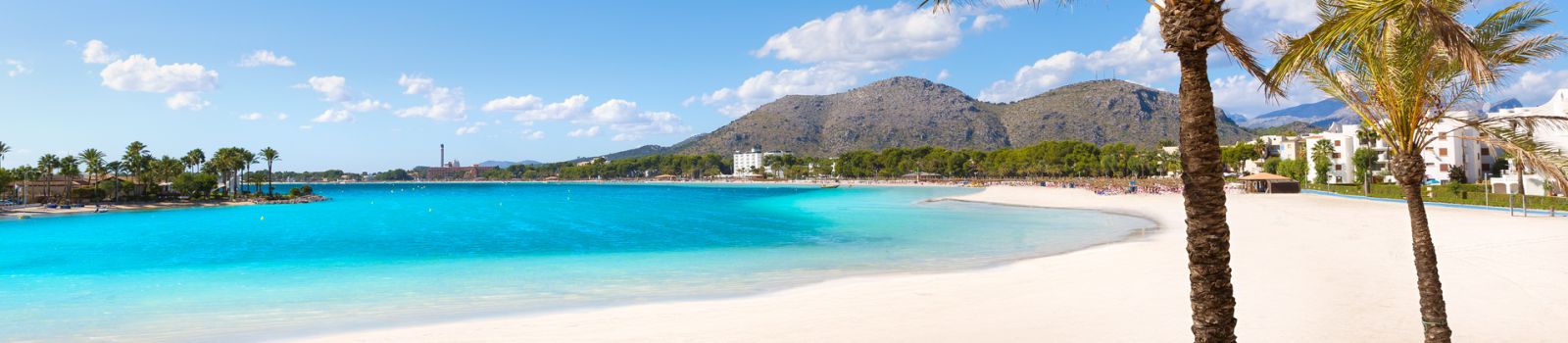 Strand van alcudia op Mallorca